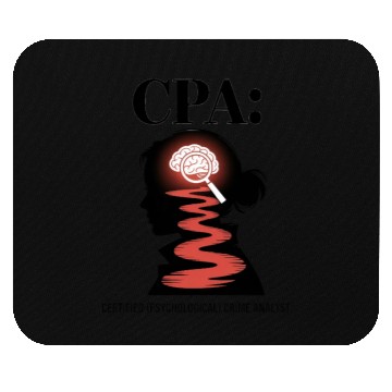 Discover CPA Certified Psychological Crime Analyst Mouse Pads