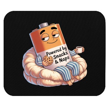 Discover Powered by Snacks & Naps Mouse Pads