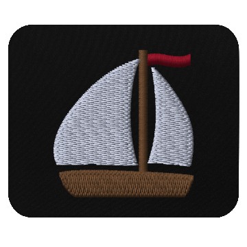 Discover Sailboat embroidered Mouse Pads