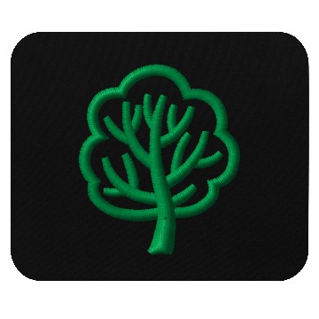 Discover Tree embroidered Mouse Pads
