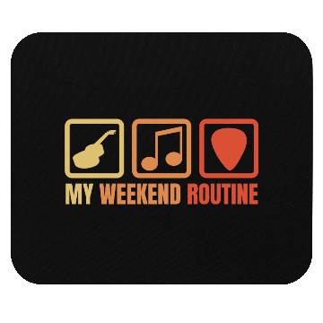 Discover Guitarist Weekend Routine Mouse Pads