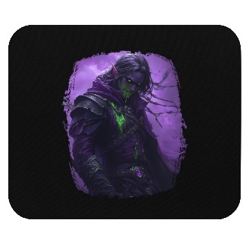 Discover Dark Elf with Poison Magic and Purple Shadow Power Mouse Pads
