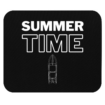 Discover Summer Time with Boat Outline Mouse Pads