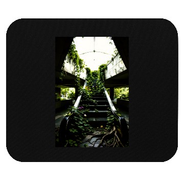 Discover Echoes of Growth Nature Reclaims the Halls Mouse Pads