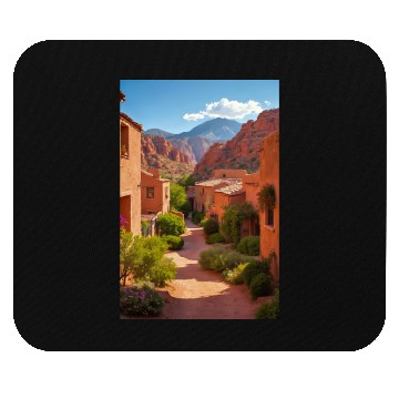 Discover Desert Harmony Echoes in Earth and Light Mouse Pads
