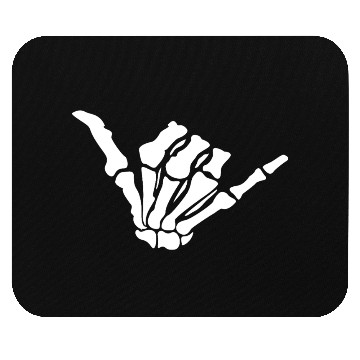 Discover Skeleton Shaka Hand – Bone Hang Loose Mouse Pads