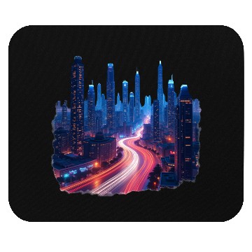 Discover Urban Pulse Cairo – Modern City Lights Mouse Pads