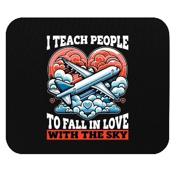 Discover Flight Instructor I Teach People To Pilot School Mouse Pads