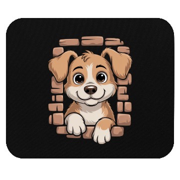 Discover Cute Dog With Big Eyes Mouse Pads