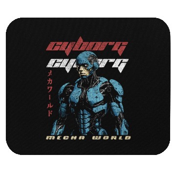 Discover Retro Future Cyborg Vintage Mouse Pads