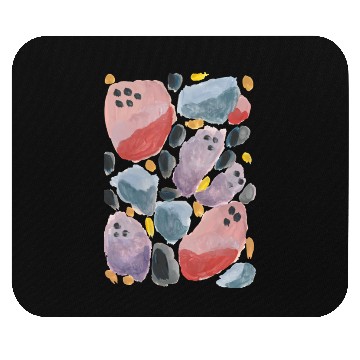 Discover Abstract pastel watercolour painting pattern Mouse Pads