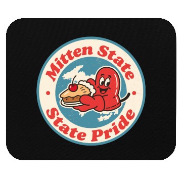 Discover Great Lakes Charm Michigan Mitten Vintage Style Mouse Pads