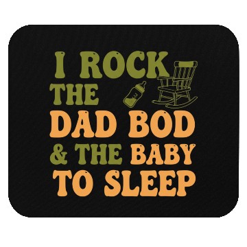 Discover Funny Dad Bod Baby Sleep Mouse Pads