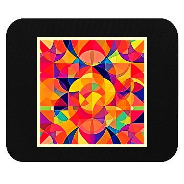 Discover Vibrant Abstract Symmetry Art Mouse Pads