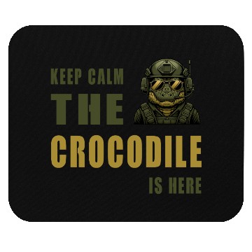 Discover Crocodile In Use - Keep Calm Mouse Pads