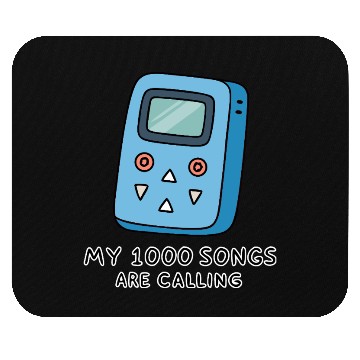 Discover My 1000 Songs Calling MP3 Player 2000s Mouse Pads