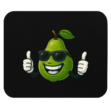 Discover Cute cartoon pear guava fruit summer joy Mouse Pads