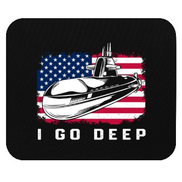 Discover Patriotic American Submarine Veteran Mouse Pads