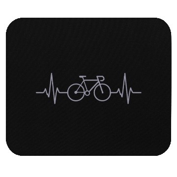 Discover Bike Heartbeat Line Mouse Pads
