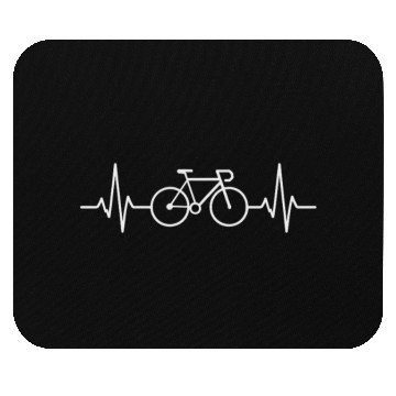 Discover Bike Heartbeat Line Mouse Pads