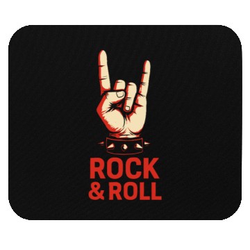 Discover Rock & Roll Hand Sign Mouse Pads