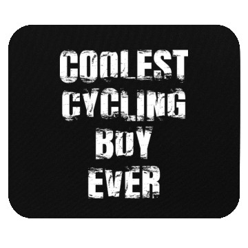 Discover Coolest Cycling Boy Ever Mouse Pads