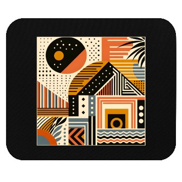 Discover Vibrant Geometric Shapes Mouse Pads