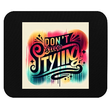 Discover Vibrant Expressionist Typography Mouse Pads