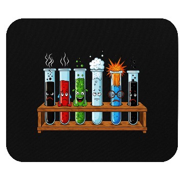 Discover Funny Science Test Tubes Mouse Pads