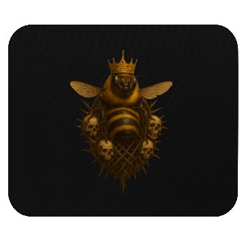 Discover Queen Bee - Gothic Insect Ruler Mouse Pads
