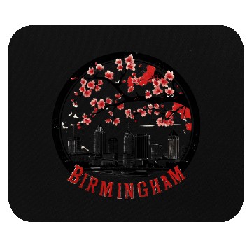 Discover Birmingham City Albm skyline USA Mouse Pads