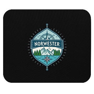 Discover Norwester Font – Bold Condensed Typography Art Mouse Pads
