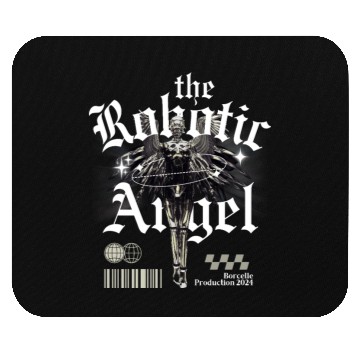Discover robot angel Mouse Pads