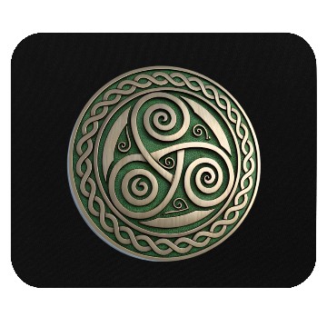 Discover Green Festival Logo Representing Irish Mouse Pads