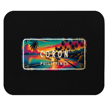 Discover Coron - Tropical Retro Mouse Pads