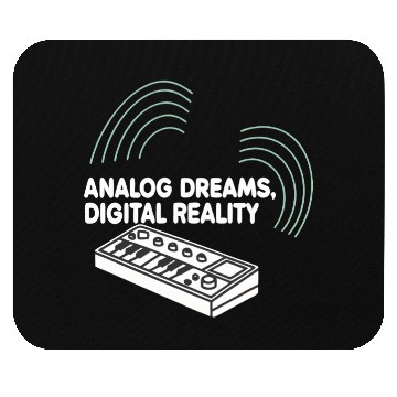 Discover Analog Dreams Digital Reality Synth 80s 90s Mouse Pads