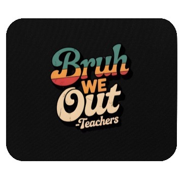 Discover Bruh We Out Teacher Retro Mouse Pads