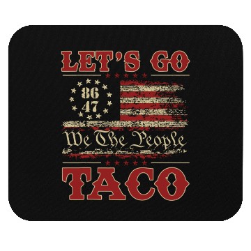Discover Let’s Go Taco American Flag Mouse Pads