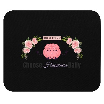 Discover Choose Happiness Brain Zen - Therapist Wellness Mouse Pads