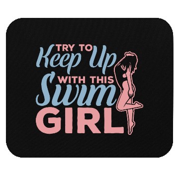 Discover Funny Swim Girl Mouse Pads