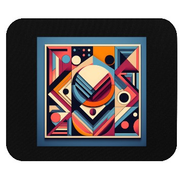 Discover Bold Geometric Shapes Mouse Pads Design