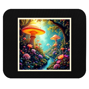 Discover Enchanted Mushroom Forest Dream Mouse Pads
