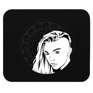 Discover Fade lady framed Mouse Pads