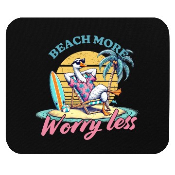 Discover Summer Beach more worry less Mouse Pads