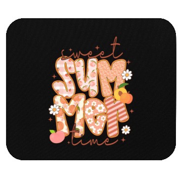 Discover Sweet Summer Time Preppy Peach Mouse Pads