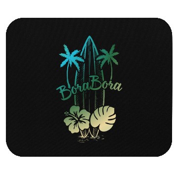Discover Bora Bora Surf Paradise Tropical Island Vacation Mouse Pads