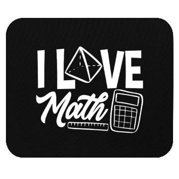 Discover Math Teacher I Love Math Geometric Vibes Mouse Pads