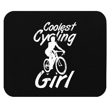Discover Cycling Girl Mouse Pads