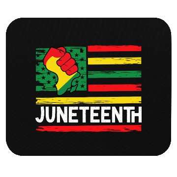 Discover Freedom Day Juneteenth Black And Proud Mouse Pads