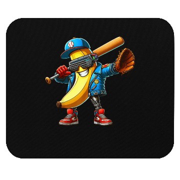 Discover Banana Playing Fruit Lover Cute Banana Player Mouse Pads